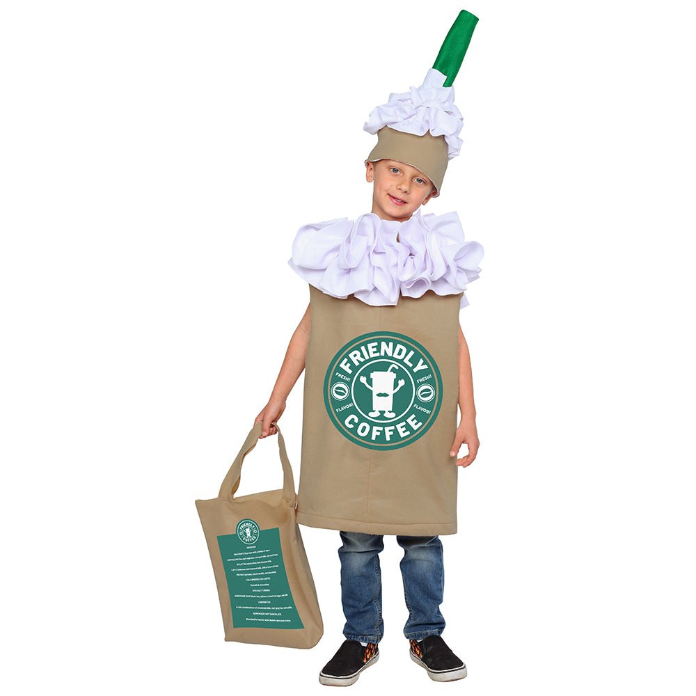  Dress Up America Frappuccino Coffee Costume - Kids by Dress Up America - Large (12-14) - Bonton