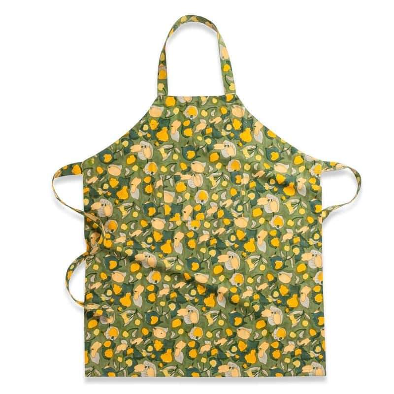  Couleur Nature Fruit Yellow/Green Apron - Yellow/Green - Bonton