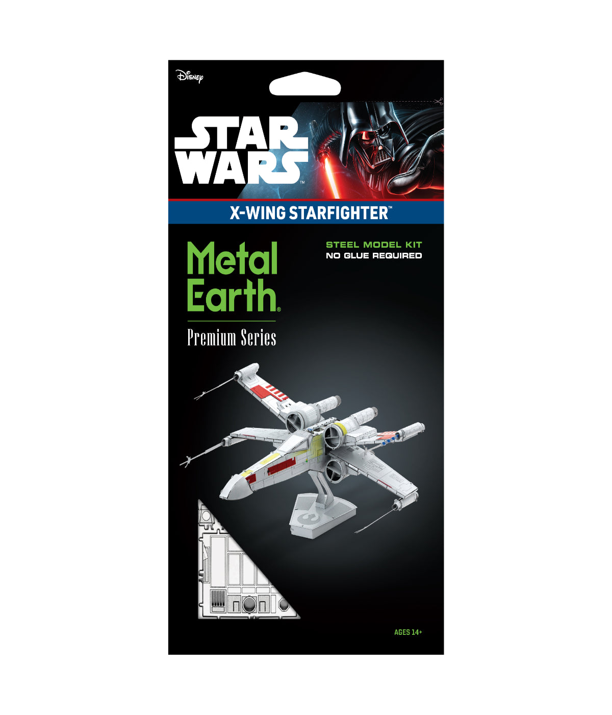  Metal Earth Premium Series ICONX 3D Metal Model Kit - Star Wars X-Wing Starfighter Multi - Multi - Bonton