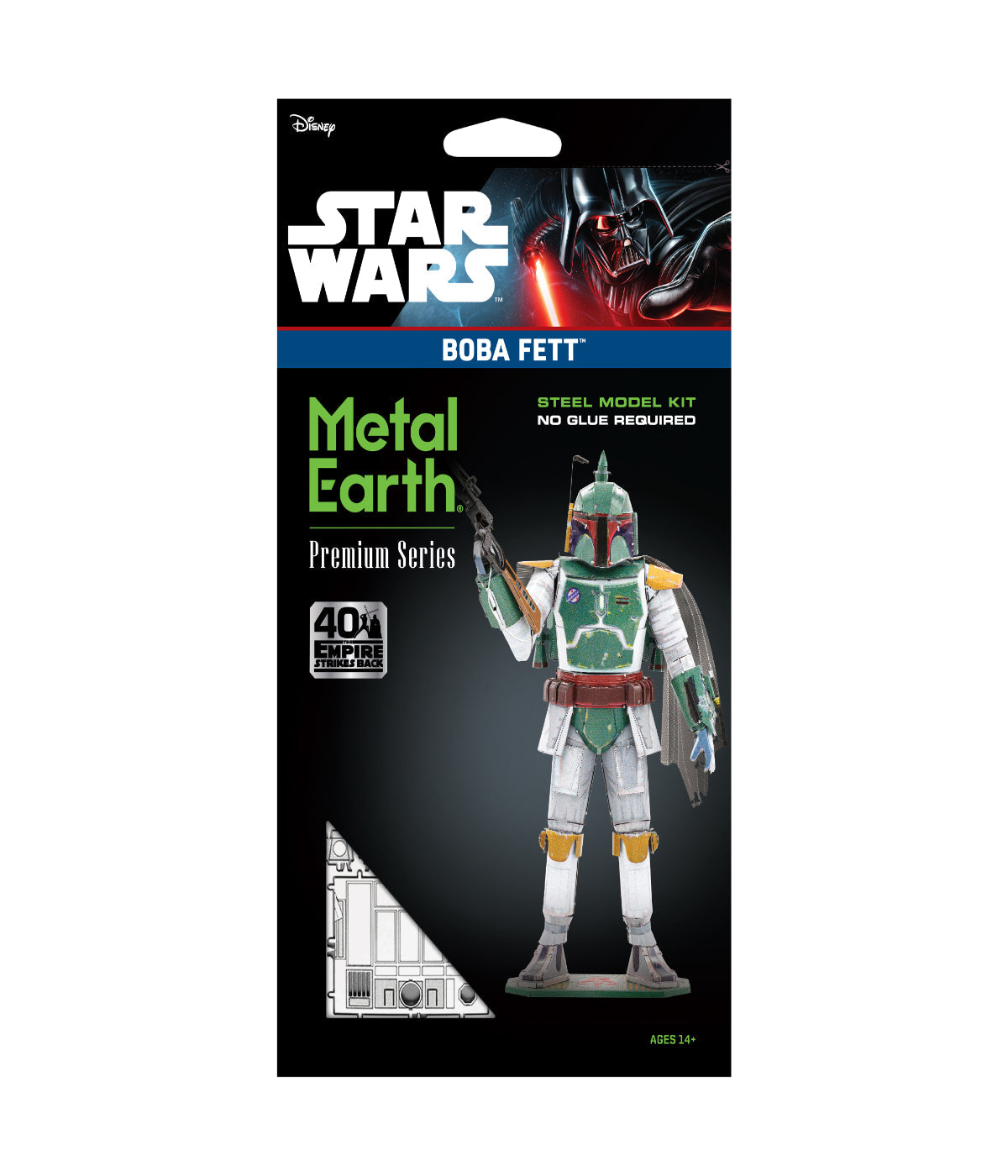  Metal Earth Premium Series ICONX 3D Metal Model Kit - Star Wars Boba Fett Multi - Multi - Bonton