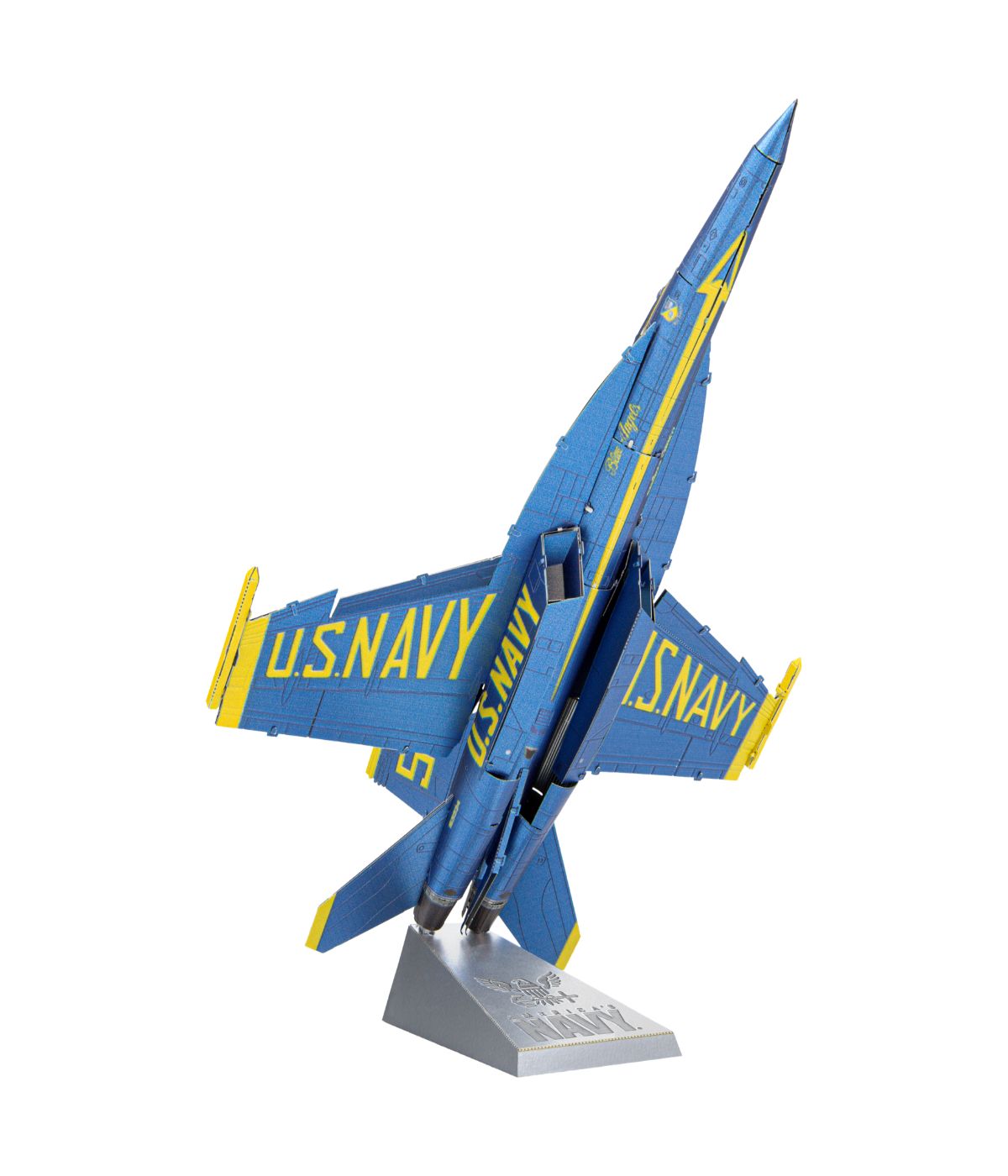  Metal Earth Premium Series ICONX 3D Metal Model Kit - Blue Angels F/A-18 Super Hornet Multi - Multi - Bonton