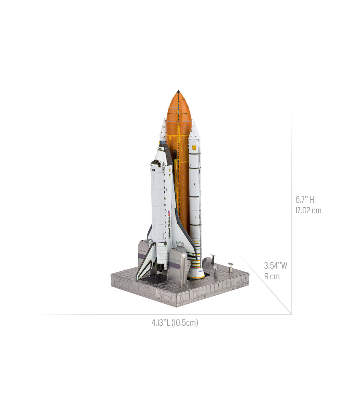  Metal Earth Premium Series ICONX 3D Metal Model Kit - Space Shuttle Launch Kit Multi - Multi - Bonton