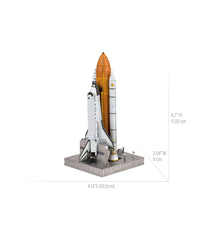 Metal Earth Premium Series ICONX 3D Metal Model Kit - Space Shuttle Launch Kit Multi