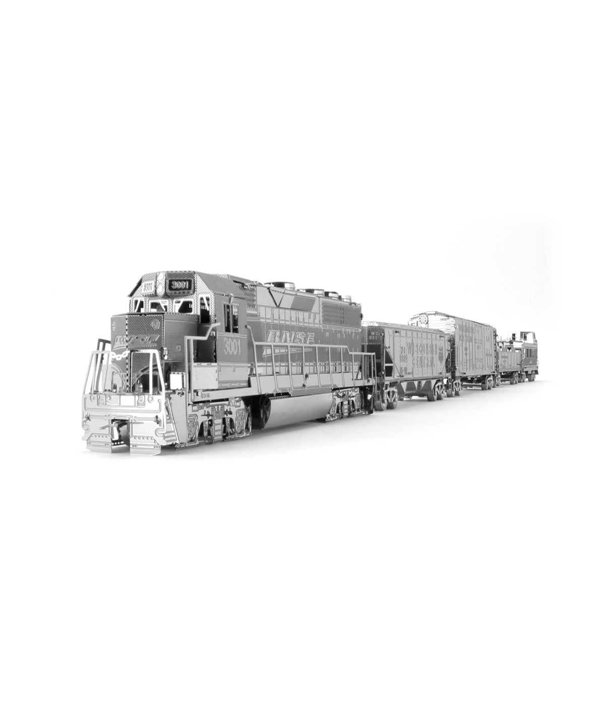  Metal Earth 3D Metal Model Kit - Freight Train Box Set Multi - Multi - Bonton