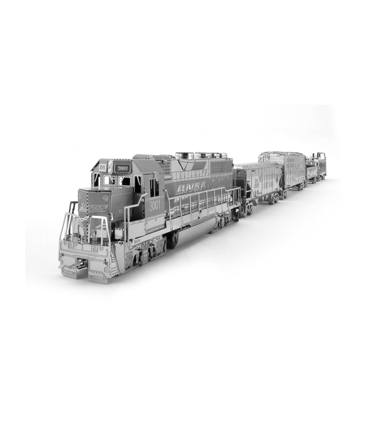  Metal Earth 3D Metal Model Kit - Freight Train Box Set Multi - Multi - Bonton