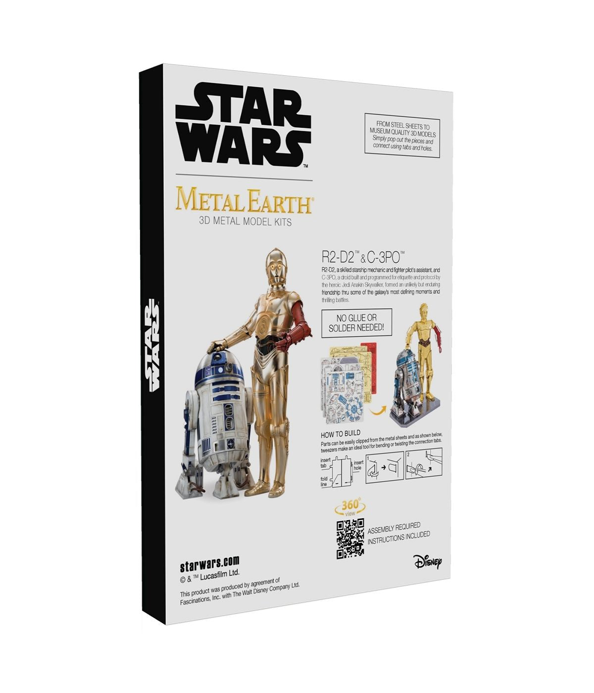  Metal Earth 3D Metal Model Kit - Star Wars R2-D2 & C-3PO Box Set Multi - Multi - Bonton