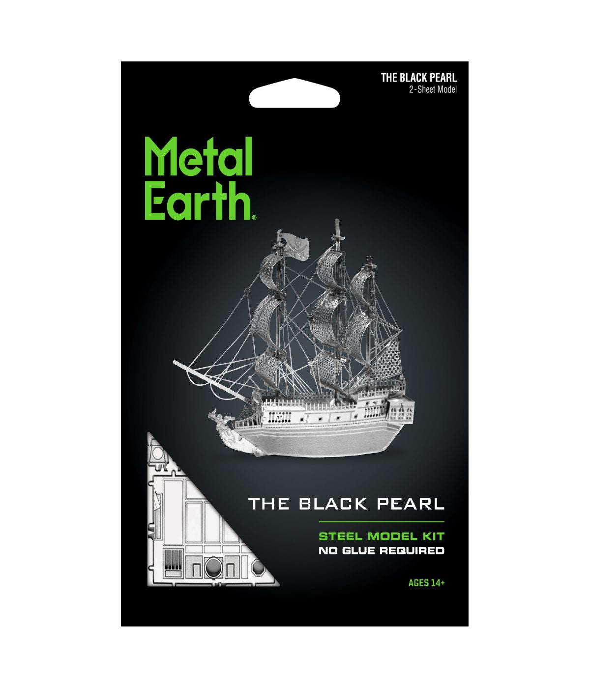  Metal Earth 3D Metal Model Kit - Pearl Black Pearl - Black Pearl - Bonton