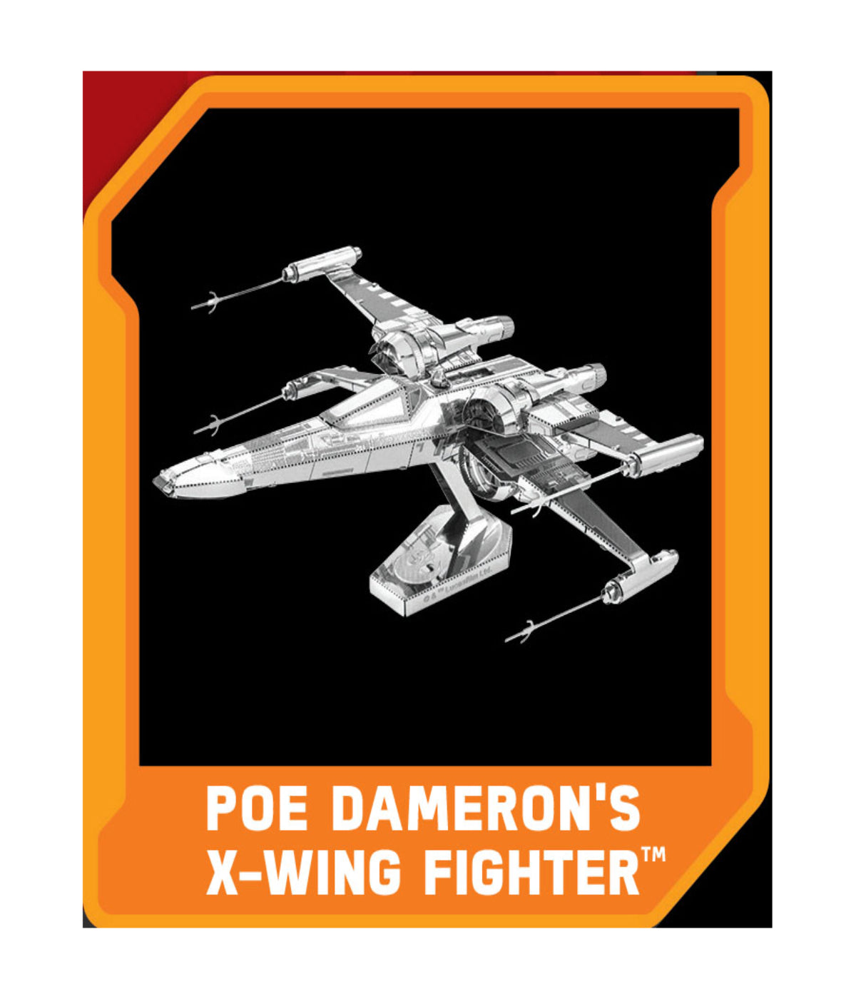  Metal Earth 3D Metal Model Kit - Star Wars Episode 7 Poe Dameron's X-Wing Fighter Multi - Multi - Bonton