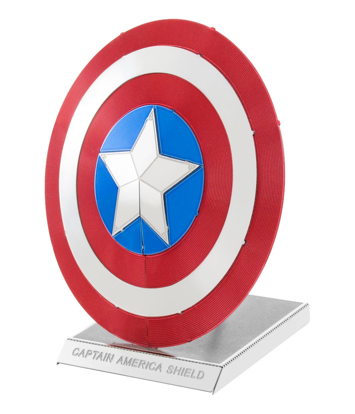  Metal Earth 3D Metal Model Kit - Marvel Avengers Captain America's Shield Multi - Multi - Bonton