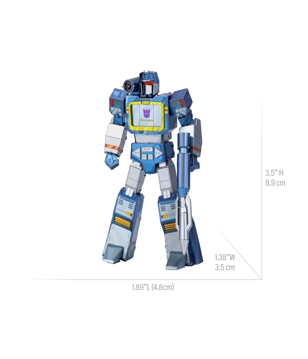  Metal Earth 3D Metal Model Kit - Transformers Color Soundwave Multi - Multi - Bonton