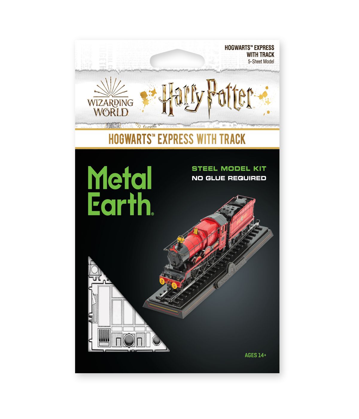  Metal Earth 3D Metal Model Kit - Harry Potter Hogwarts Express with Track Multi - Multi - Bonton