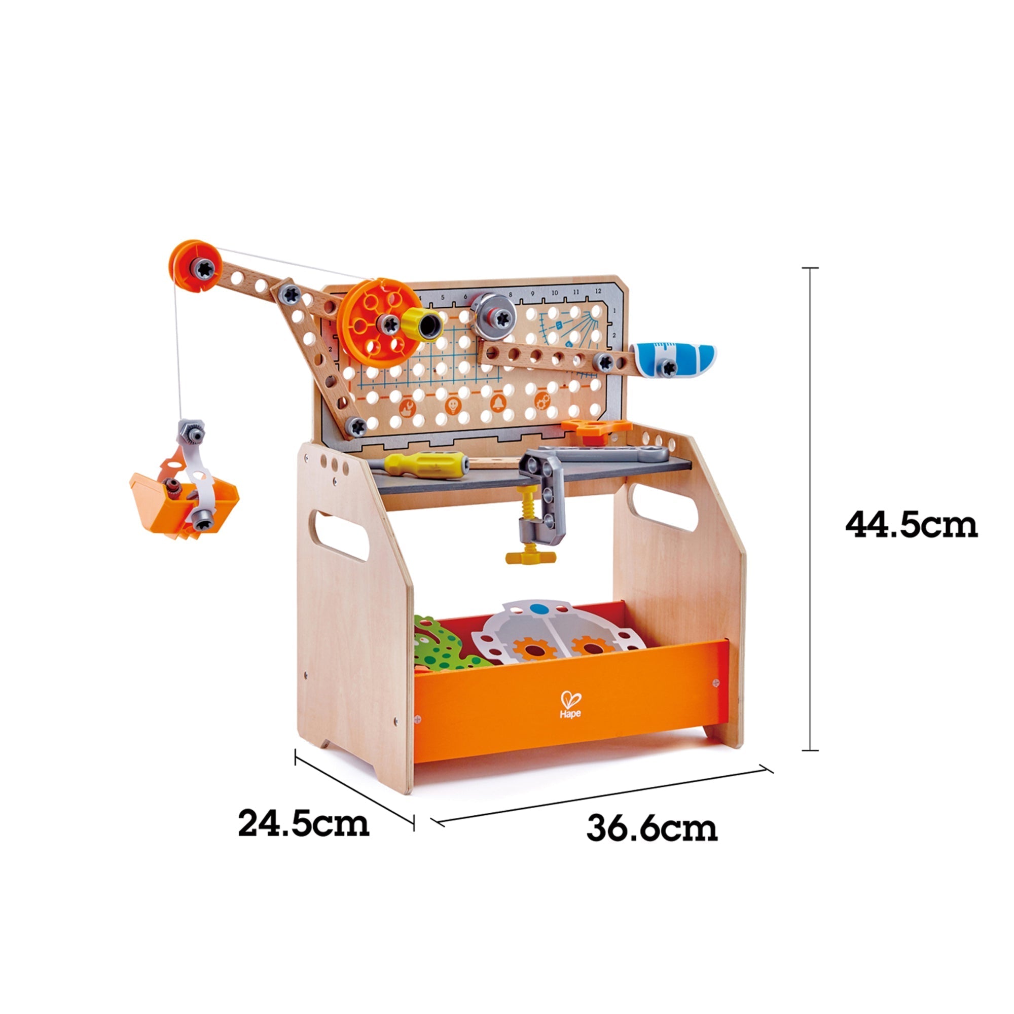  Hape Hape Junior Inventor Discovery Scientific Workbench Building Set, 58 Piece - Multi - Bonton