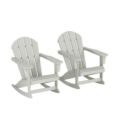 Outdoor Patio Porch Rocking Adirondack Chair, Set of 2