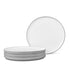  Noritake Colortex Stone Set of 4 Stax Salad Plates - Grey - Bonton