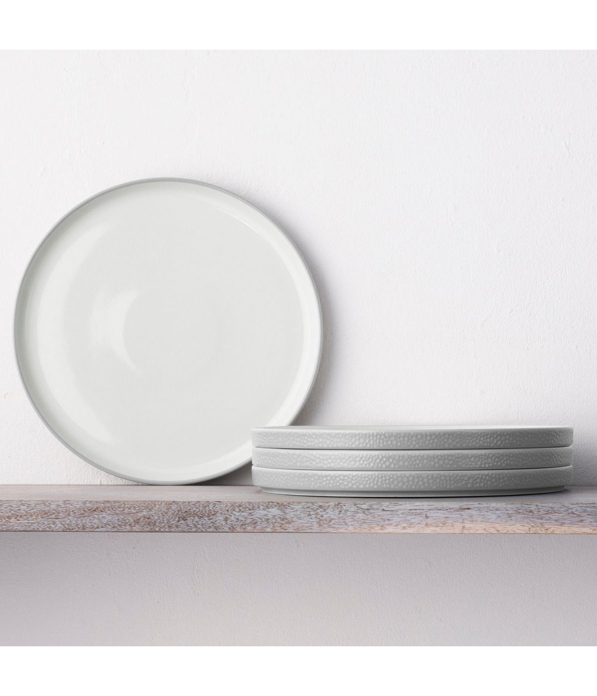  Noritake Colortex Stone Set of 4 Stax Salad Plates - Grey - Bonton