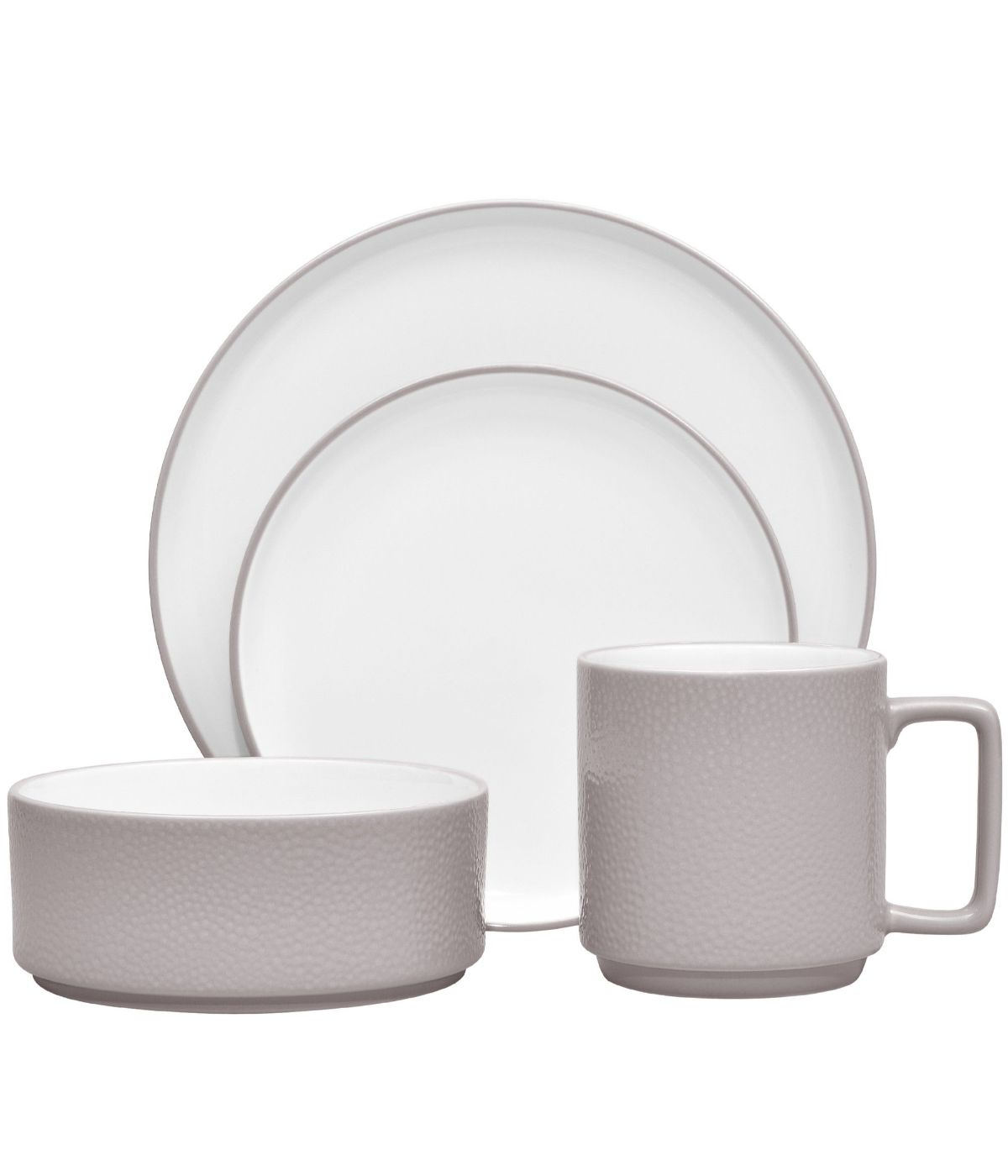  Noritake Colortex Stone 12 Piece Set, Service for 4 - Taupe - Bonton