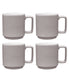  Noritake Colortex Stone Set of 4 Stax Mugs - Taupe - Bonton