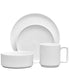  Noritake Colortex Stone 4 Piece Place Setting - White - Bonton