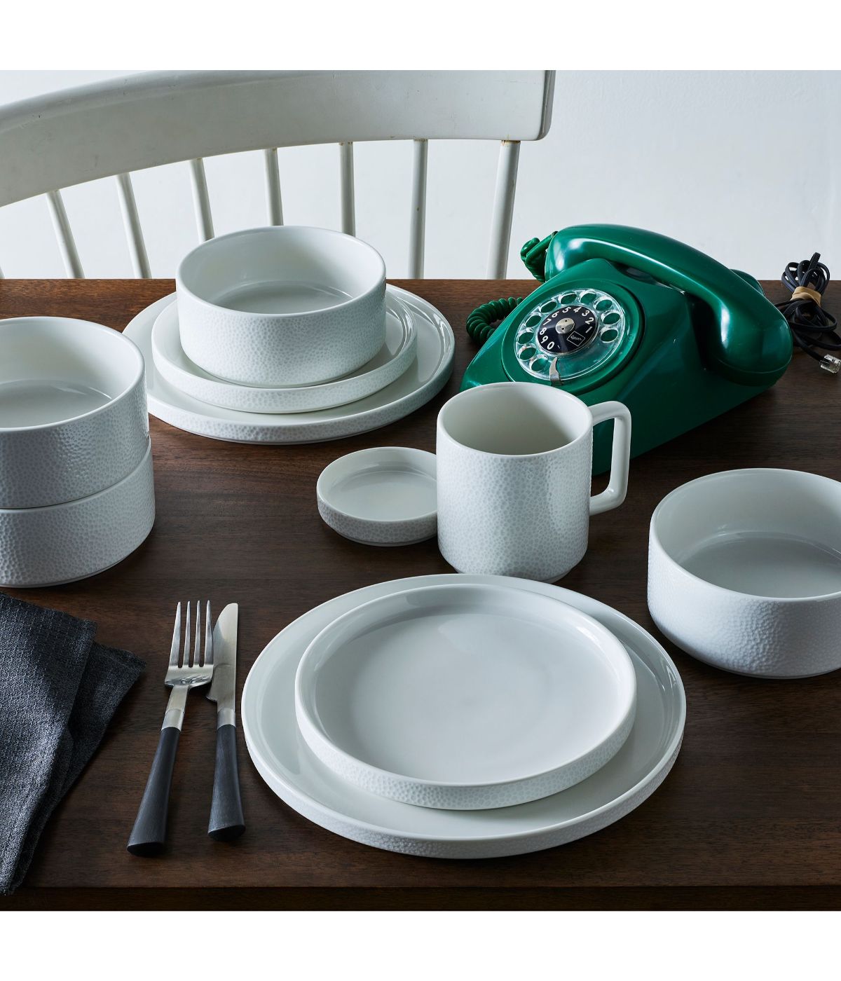  Noritake Colortex Stone 12 Piece Set, Service for 4 - White - Bonton