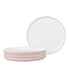  Noritake Colortex Stone Set of 4 Stax Salad Plates - Blush - Bonton