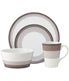  Noritake Colorscapes Layers 4 Piece Coupe Place Setting - Canyon - Bonton