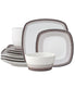  Noritake Colorscapes Layers 12 Piece Square Set, Service for 4 - Canyon - Bonton