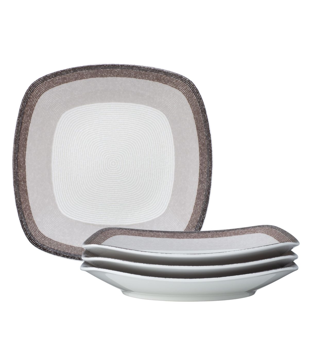  Noritake Colorscapes Layers Set of 4 Square Salad Plates - Canyon - Bonton