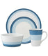  Noritake Colorscapes Layers 4 Piece Coupe Place Setting - Sky - Bonton