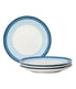  Noritake Colorscapes Layers Set of 4 Coupe Salad Plates - Sky - Bonton