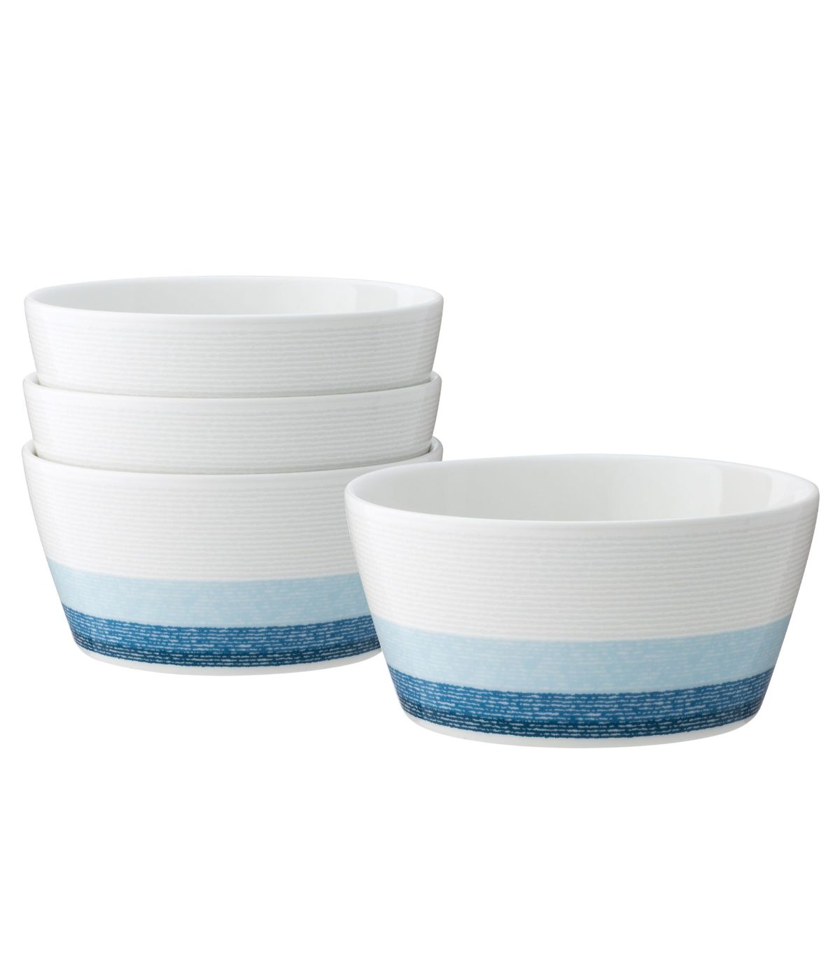  Noritake Colorscapes Layers Set of 4 Cereal Bowls - Sky - Bonton