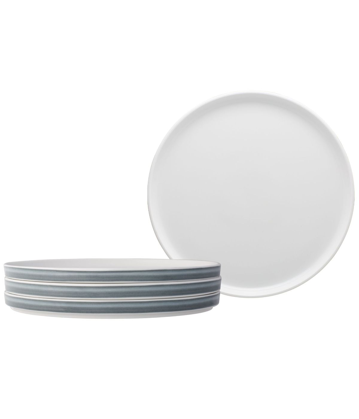  Noritake ColorStax Ombre Set of 4 Stax Dinner Plates - Charcoal - Bonton