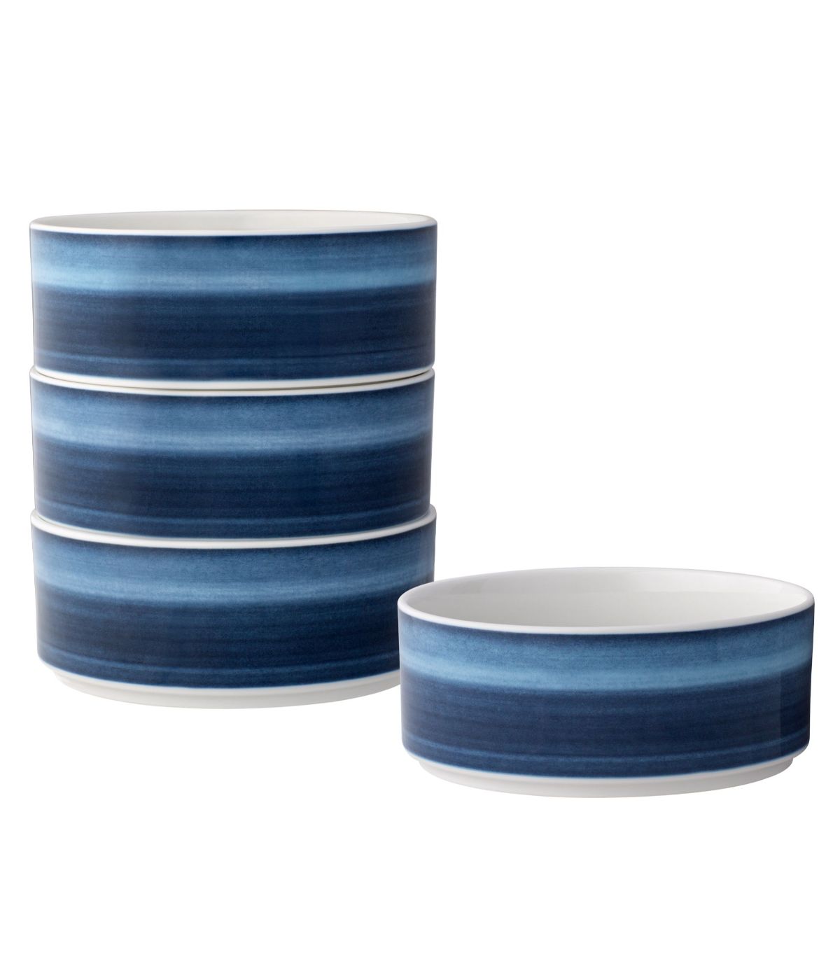  Noritake ColorStax Ombre Set of 4 Stax Cereal Bowls - Indigo - Bonton