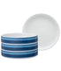  Noritake ColorStax Ombre Set of 4 Stax Deep Plates - Indigo - Bonton