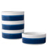  Noritake ColorStax Stripe Set of 4 Stax Cereal Bowls - Blue - Bonton