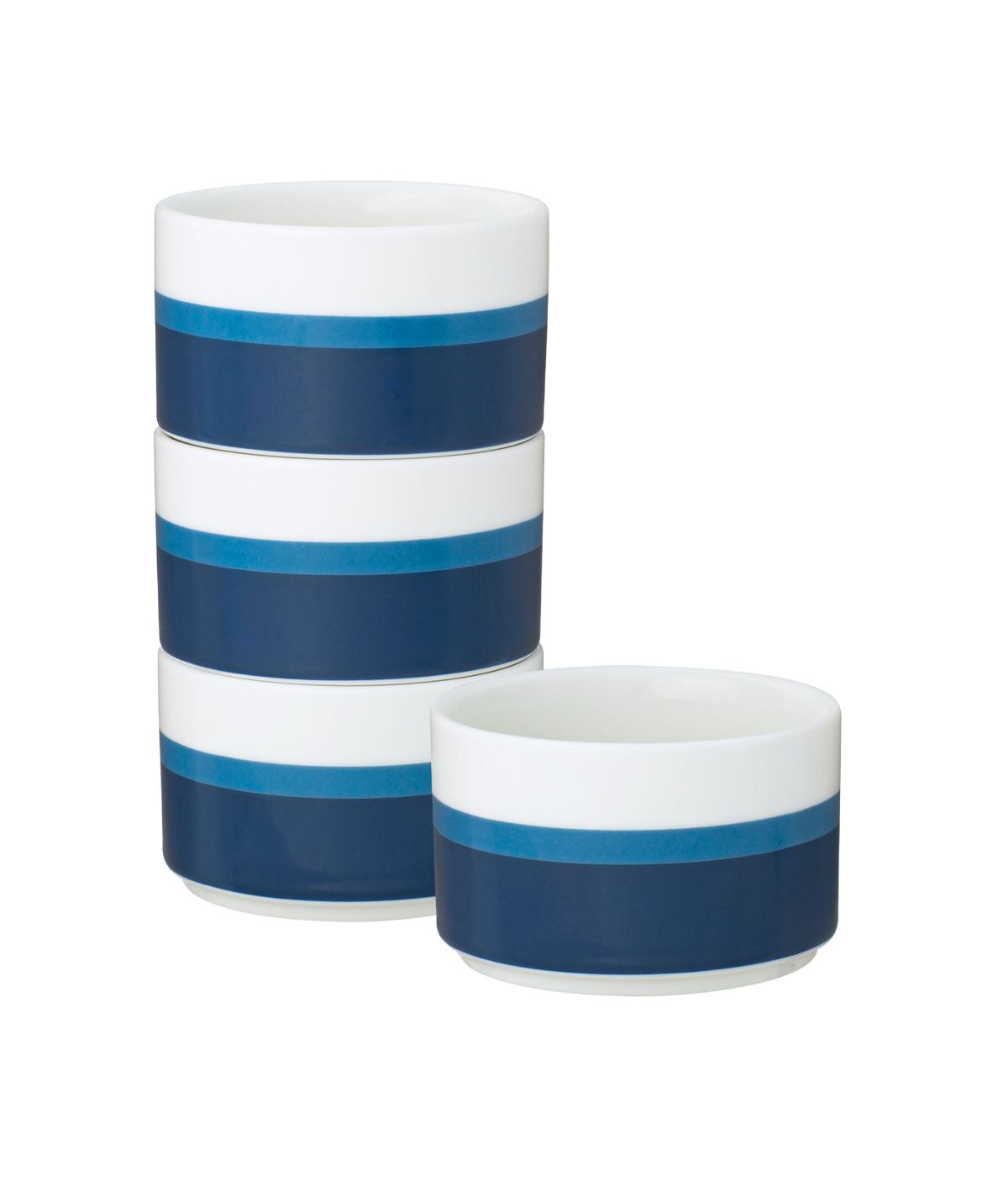  Noritake ColorStax Stripe Set of 4 Stax Mini Bowls - Blue - Bonton