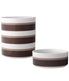  Noritake ColorStax Stripe Set of 4 Stax Cereal Bowls - Brown - Bonton