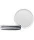  Noritake ColorStax Stripe Set of 4 Stax Dinner Plates - Grey - Bonton