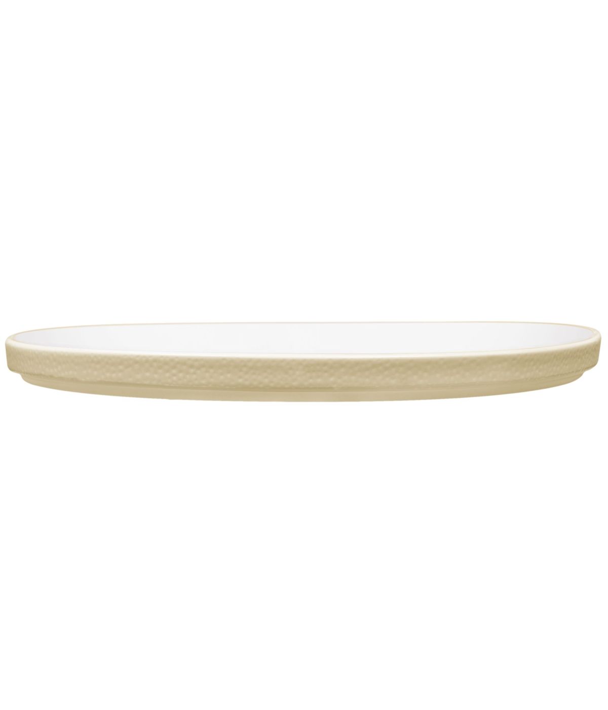  Noritake Colortex Stone Stax Round Platter - Ivory - Bonton