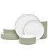  Noritake Colortex Stone 12 Piece Set, Service for 4 - Sage - Bonton