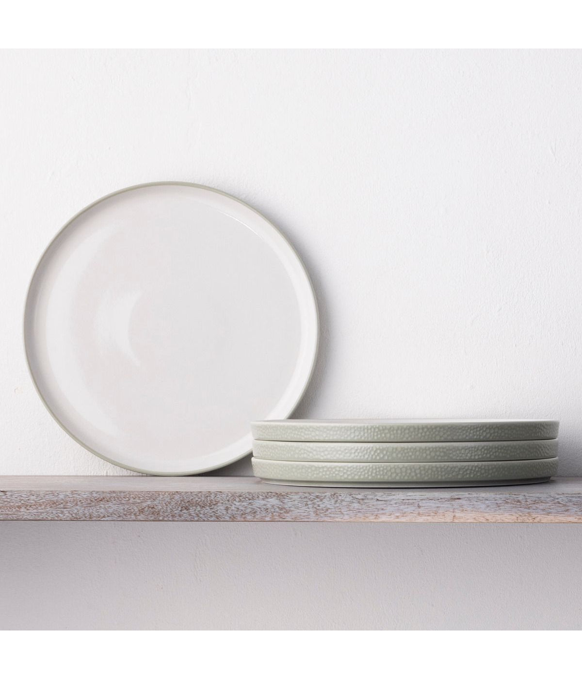  Noritake Colortex Stone Set of 4 Stax Salad Plates - Sage - Bonton