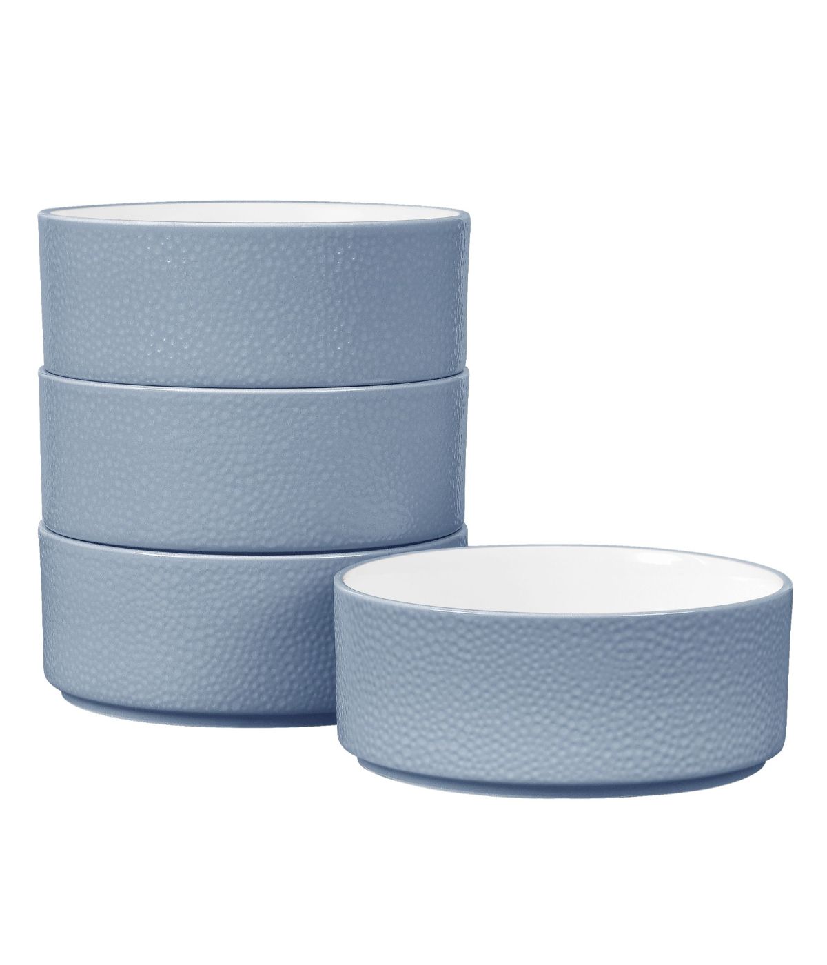  Noritake Colortex Stone Set of 4 Stax Cereal Bowls - Aqua - Bonton