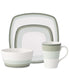  Noritake Colorscapes Layers 4 Piece Square Place Setting - Sage - Bonton