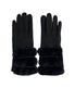  Vegan Suede Glove 3 - Black - Bonton