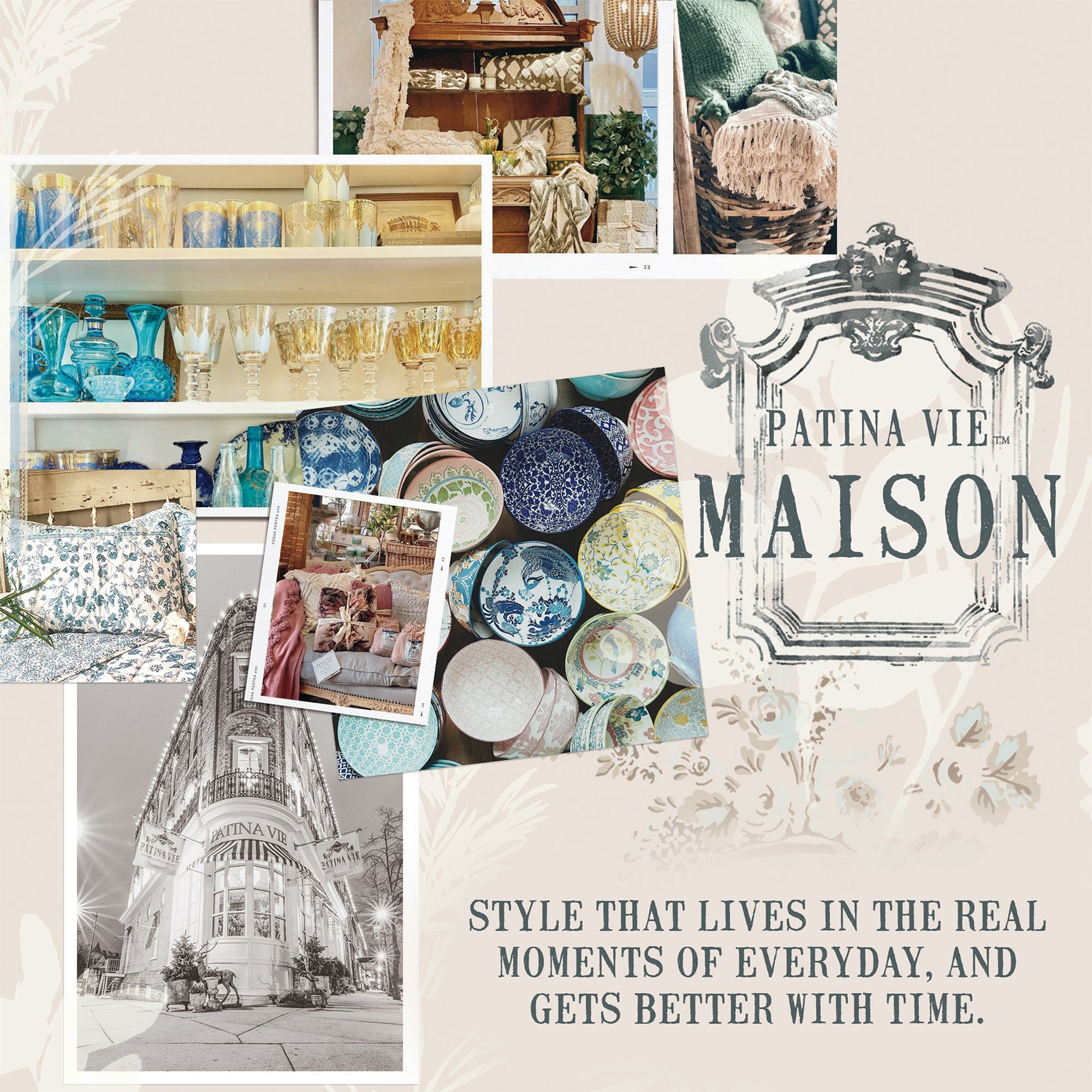  Patina Vie Maison Patina Vie Maison Cotton & Rayon From Bamboo Blend Printed Sheet Set - Full - Bonton