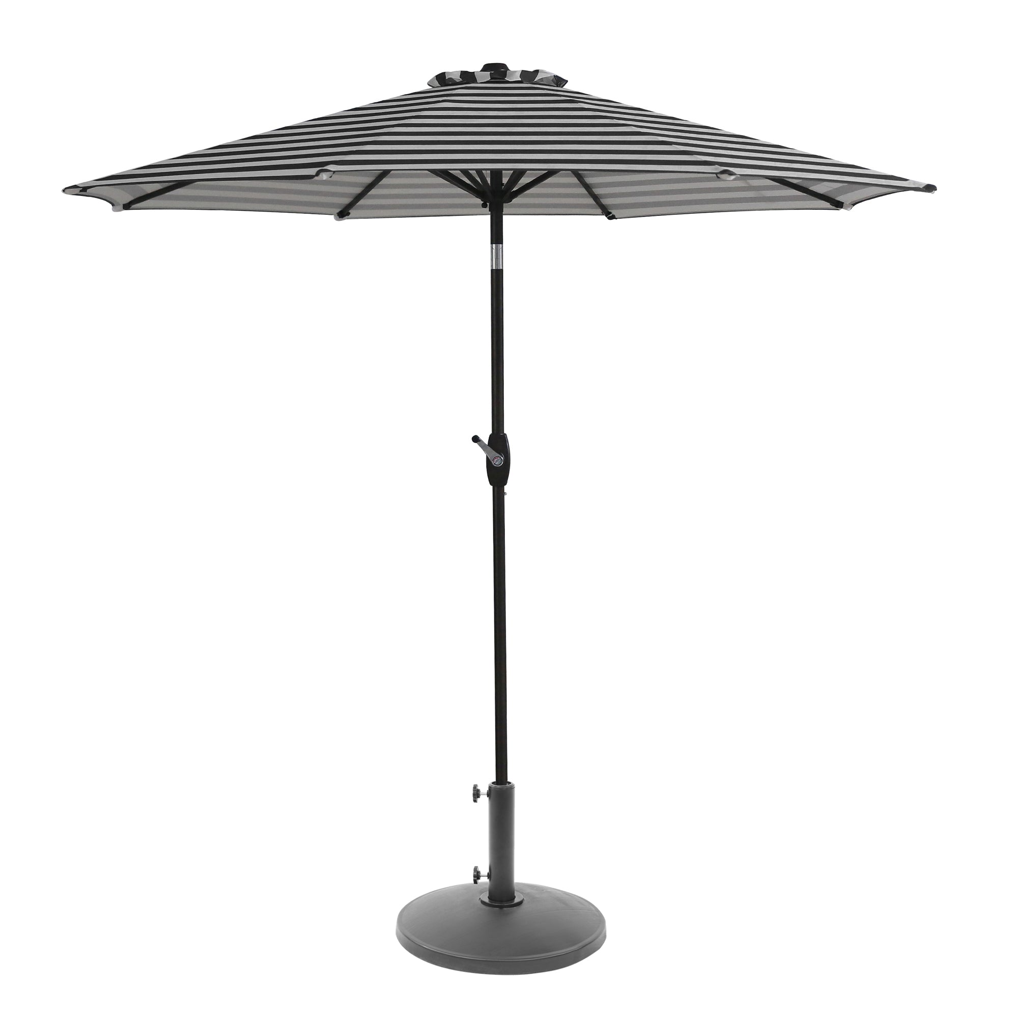  Westin Furniture 9 ft Outdoor Patio Market Table Umbrella with Round Resin Base - Beige - Bonton