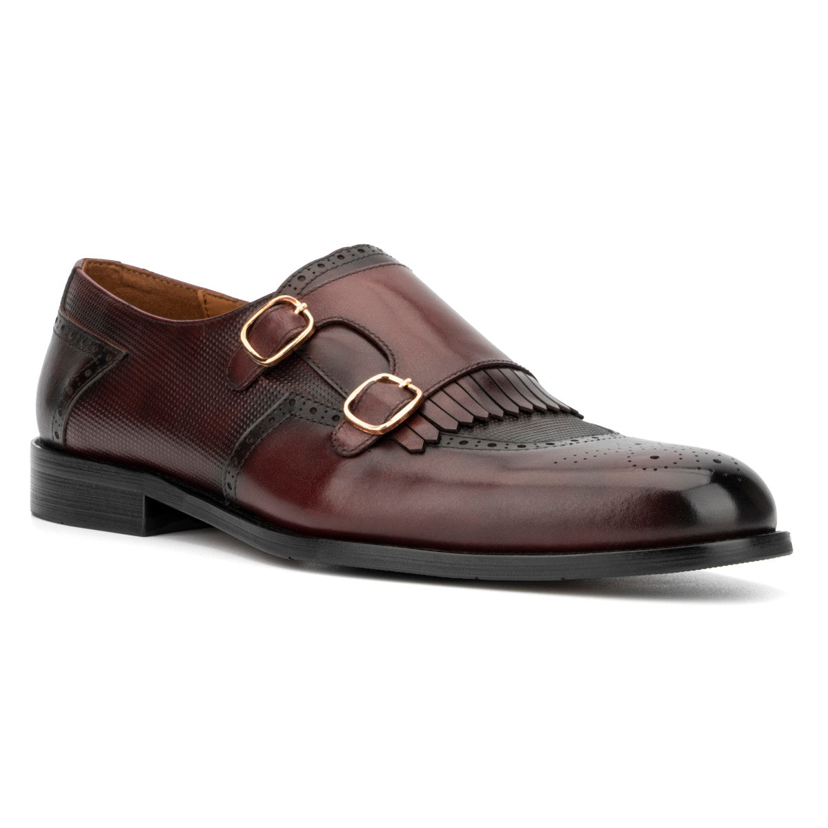  Vintage Foundry Co. Bolton Men's Monk Shoe - Black - Bonton