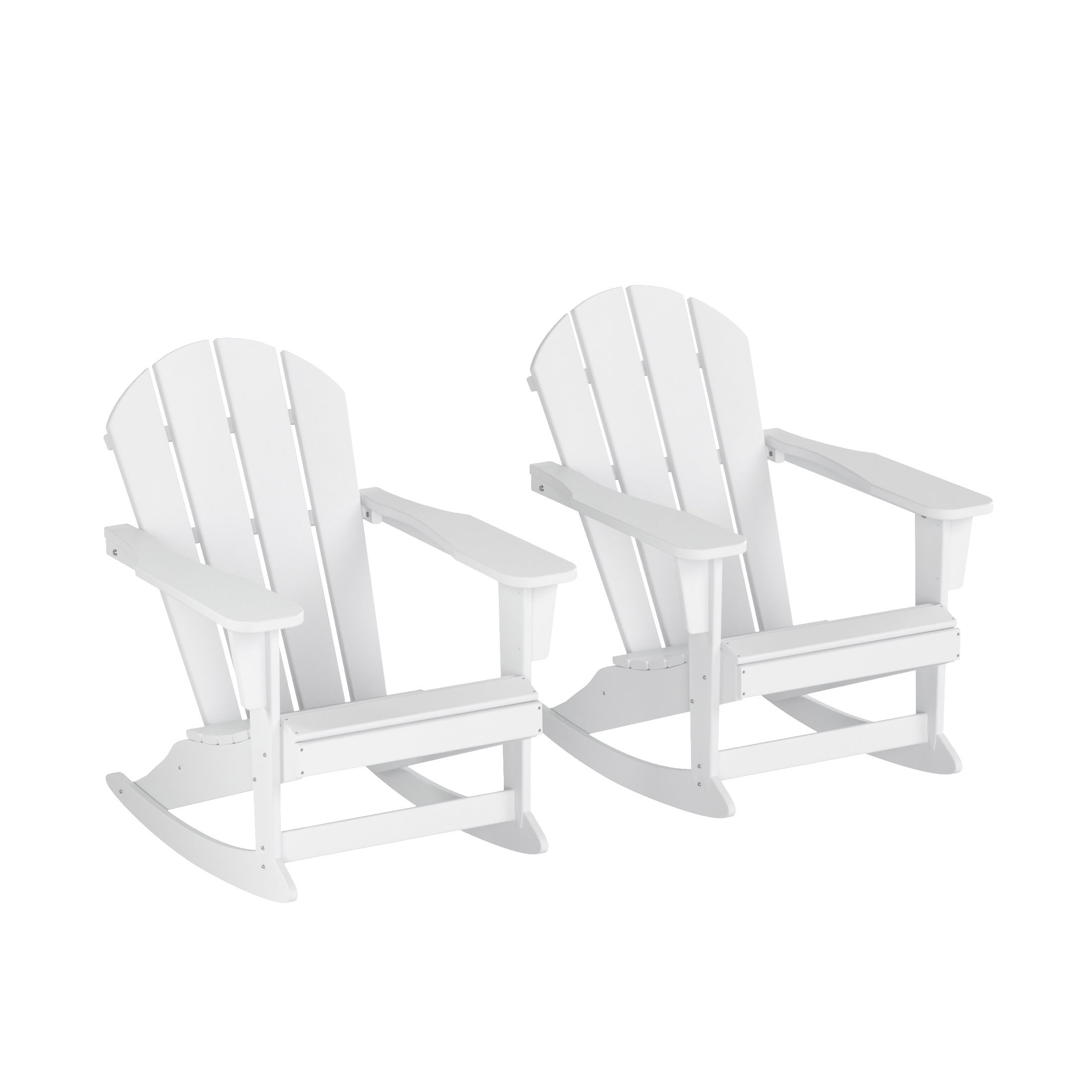  Westin Furniture Outdoor Patio Porch Rocking Adirondack Chair, Set of 2 - Dark Green - Bonton