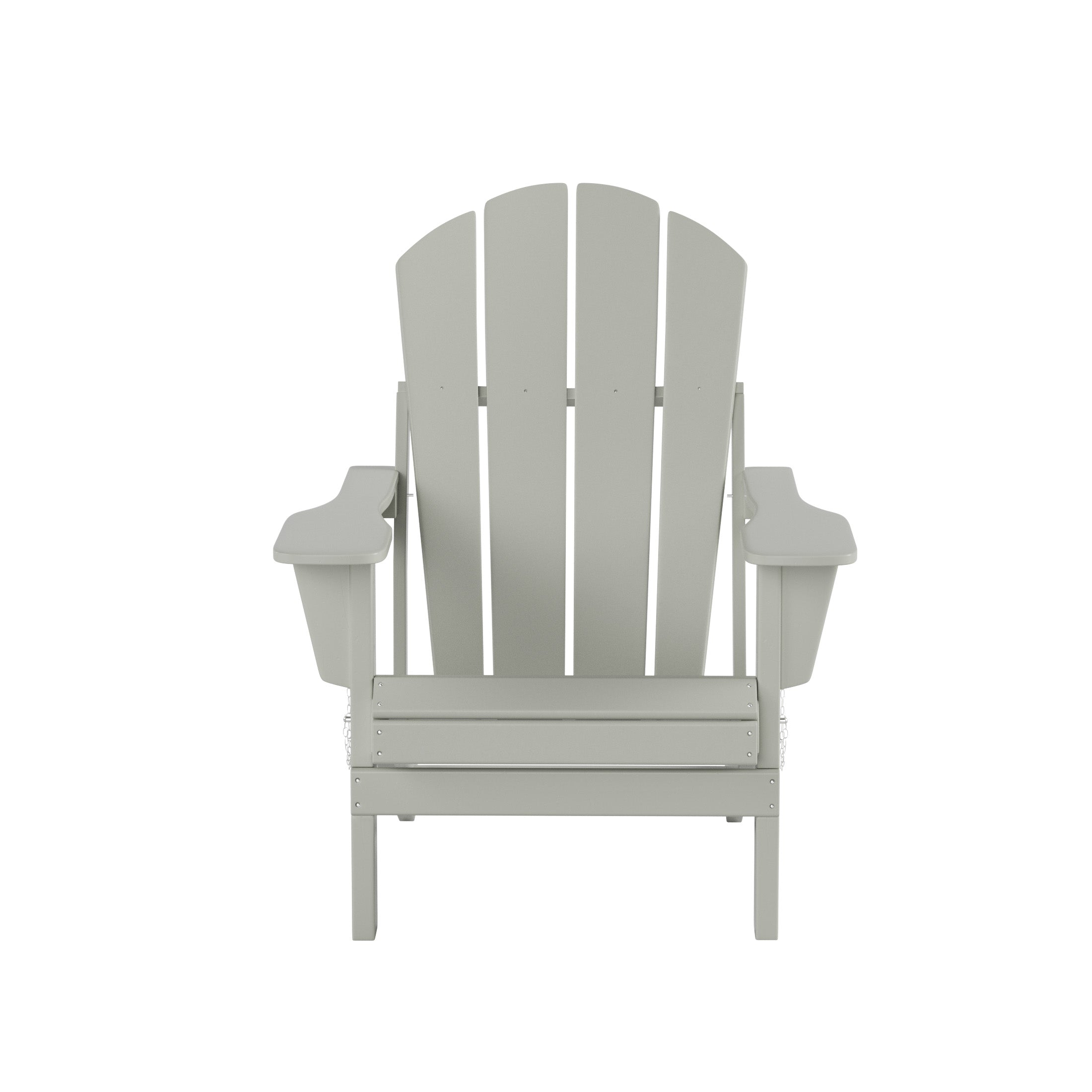  Westin Furniture Outdoor Folding Poly Adirondack Chair - White - Bonton