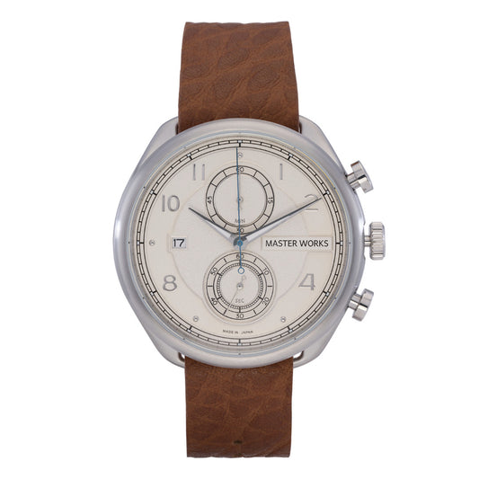 Master Works Mens Dress Sport Leather Watch