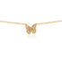  Georgina Jewelry Mini Butterfly Diamond Necklace - Gold - Bonton